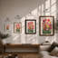 Gerbera Blooms Botanical - Framed Print-1335402572-1335402575
