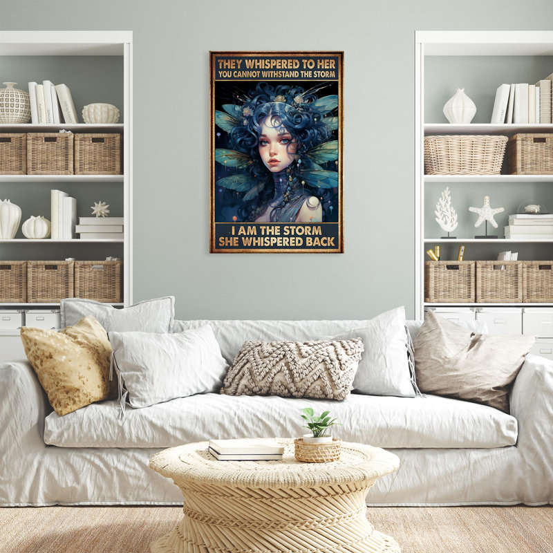 Woman I Am The Storm 1 - 1 pièce, impression sur toile tendue, H 36 po x l 24 po x P 1,25 po