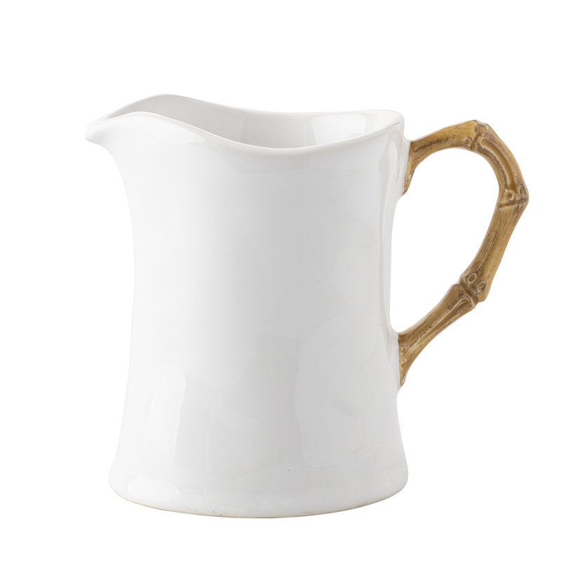 Bamboo Creamer - Natural/White