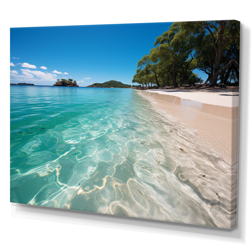 «Whitehaven Beach Whitsunday I», reproduction sur toile, H 12 po x l 20 po, Toile tendue