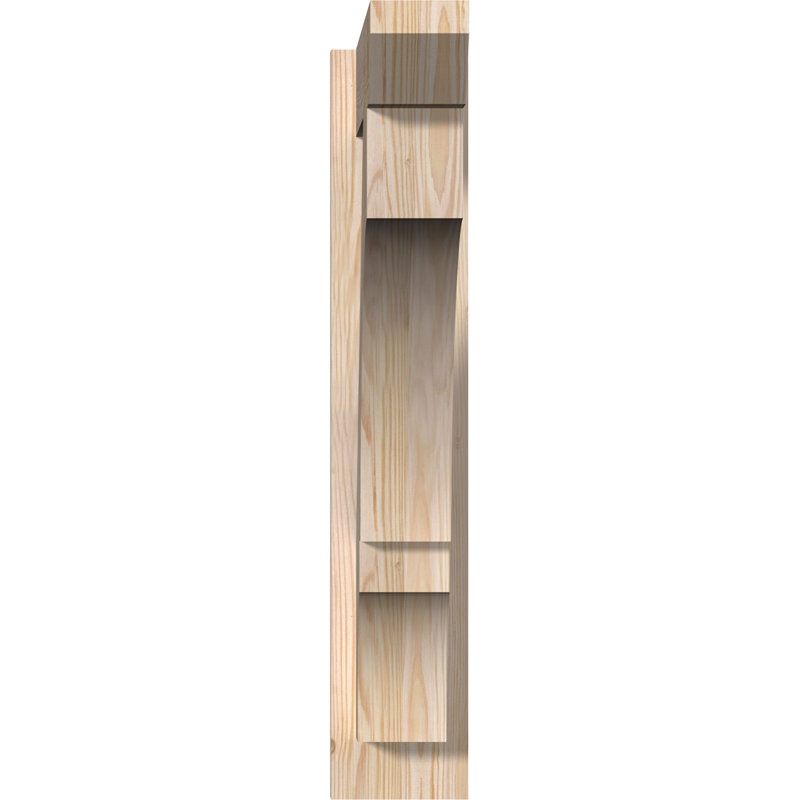 Persienne balboa à lattes en bois rustique, P 22 po x H 30 po, Cèdre rouge occidental l 7 1/2 po (lisse)