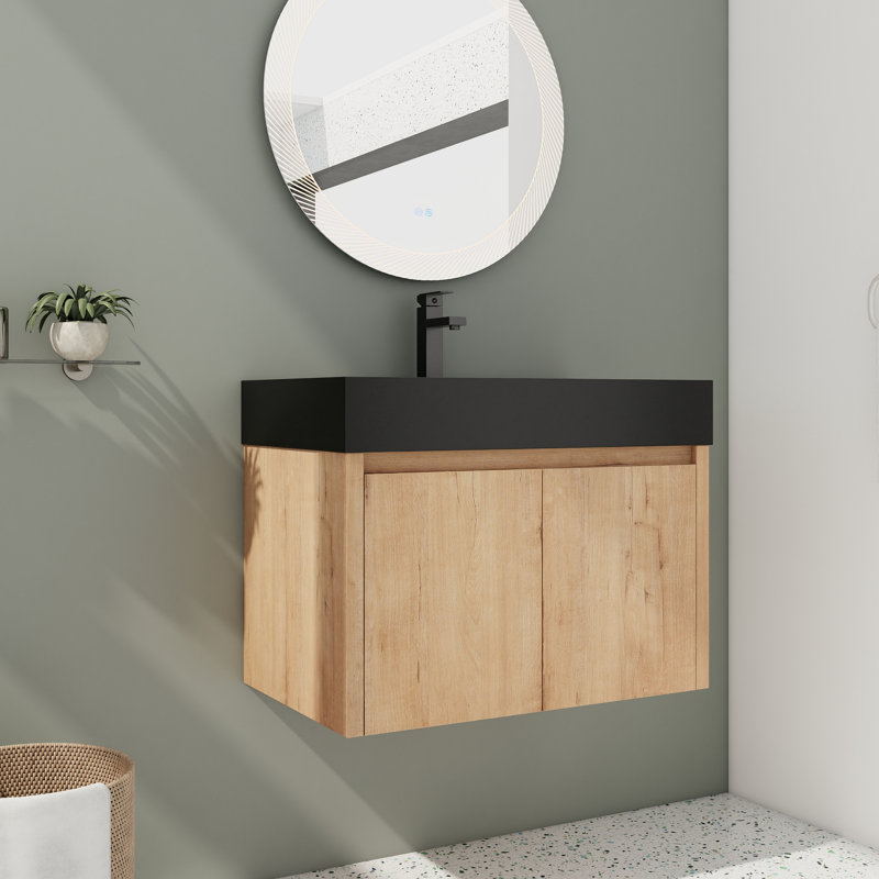 Meuble-lavabo simple 29,97 po avec plateau en résine Frieso