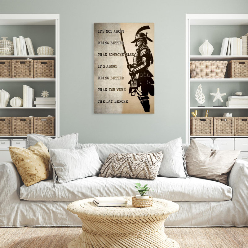 Jabraylin Jabraylin Samurai Ce n'est pas une question d'être meilleur, H 14 po x l 11 po x P 1,25 po
