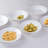 Round White Ceramic Dinner Plates Set
