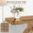 Tea Color Mirrored Console Table With Crushed Diamond Inlay, 39.4" Long Entryway Sofatable, 0-Shaped Base Modern Accent Narrow Table-434548545