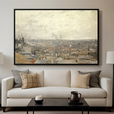 View from Montmartre, 1886-Vincent van Gogh-Framed Gallery Wrapped Canvas