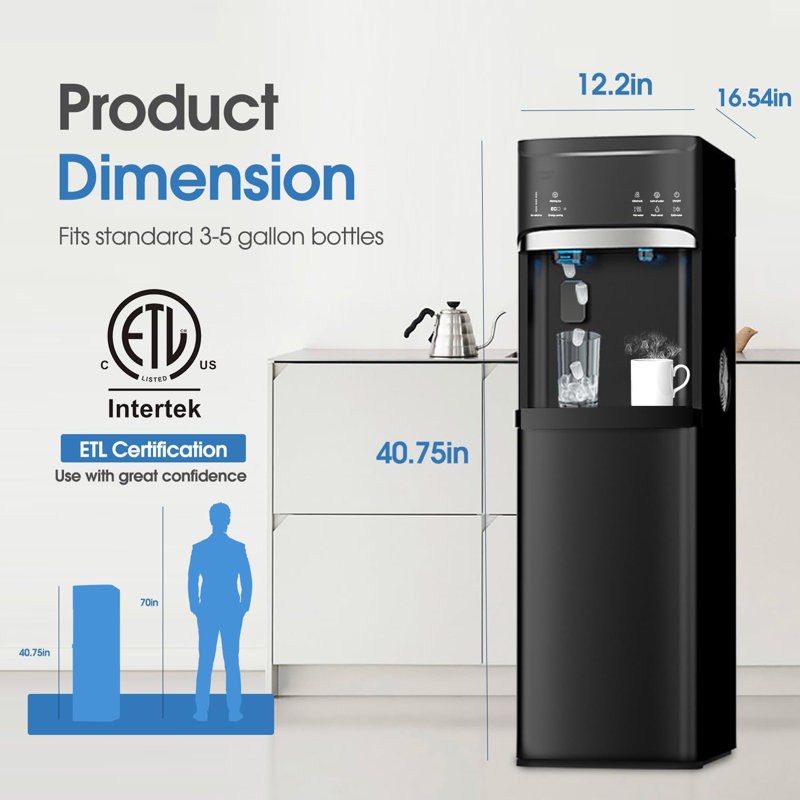 Water And Ice Dispenser Tabu Bottom Loading Self Cleaning Water