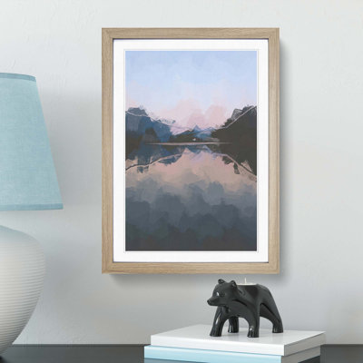 Italian Lake in Abstract - Framed Print