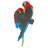 Scarlet Macaws Tropical Wall Sculpture