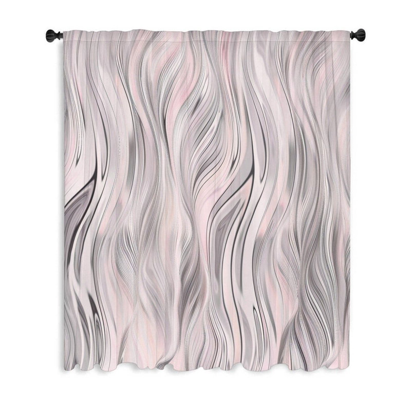 Gorrill Sheer Curtain Single Panel, 50" W x 84" L