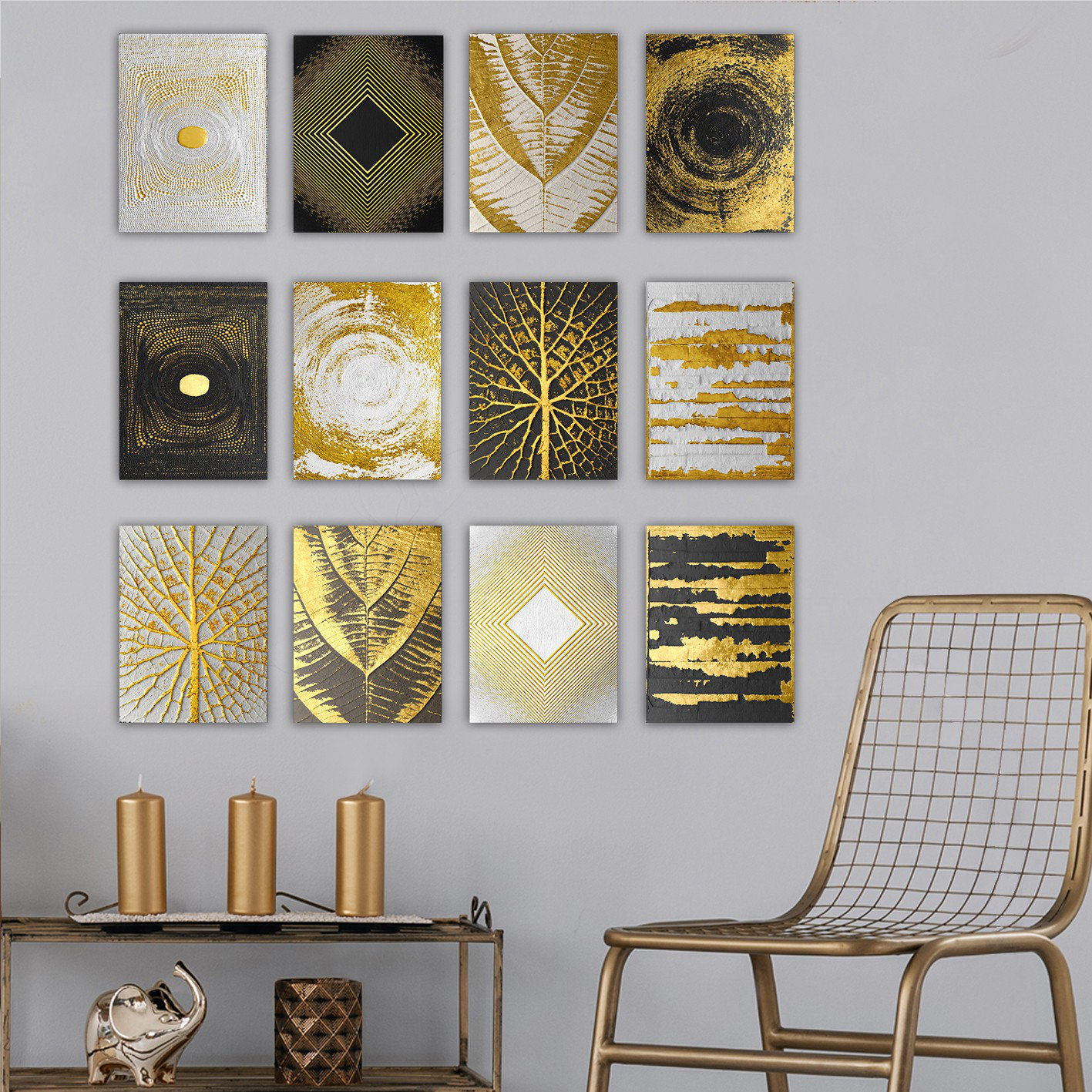 East Urban Home 12 Piece Unframed Painting on MDF | Wayfair