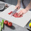 Large Non-Slip  L  Shape Pastry Board Stainless Steel Chopping Board