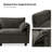 108" W Modern Sectional with Ottoman-2015922811
