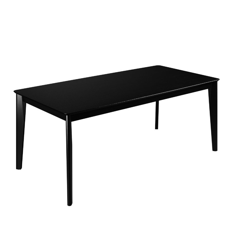 Table de salle à manger Tudor, Noir, L 35,24 po x L 70,87 po
