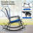 Eleby Metal Outdoor Rocker Chair