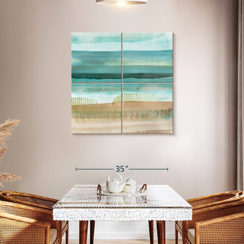Jade Seascape, 38" H x 38" W