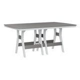 Berlin Gardens Harbor Regular Natural With White Base Rectangular Dining Table