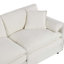 Ensemble de 2 chaises d'appoint surdimensionnées en chenille surdimensionnées, fauteuil simple confortable avec grand siège, fauteuil de lecture moderne pour chambre à coucher, salon, beige