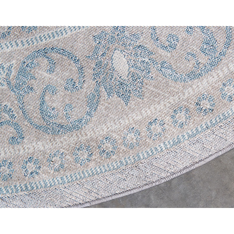 Linz Oriental Indoor Rug, Round 6'