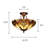 Yurig Glass Semi Flush Mount