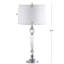 Ensemble de lampes de table chromées 30 po Gangemi