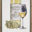 Grand vin rectangulaire - ensemble de 2 reproductions d'art sur bois encadrées