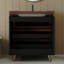 Modern Free-Standing Bathroom Vanity with Ceramic Vessel Sink & Durable Sintered Stone Top