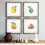 Cadre photo, ensemble de peintures sur papier