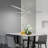 Pendant Lighting Fixture In Silver Integrated LED