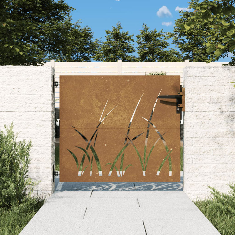 Oliphant Metal Gate, Rusty, 100cm H x 85cm W x 3cm D