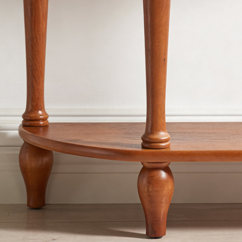 Console de style européen classique, H 31,5 po x l 31,5 po x P 11,8 po, Brun