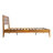 Tanira Queen Size Mid-Century Solid Wood Platform Bed Frame, TAB-45-Q, with Slatted Headboard, Golden Maple, No Box Spring Needed-1966354037-1966354041