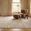Tapis à motif abstrait beige, brun et brun de 8 pi x 11 pi (7 pi 10 po x 10 pi 10 po) Branch Living Riva - tapis contemporain, à poils moyens et résistant aux taches-1188945159