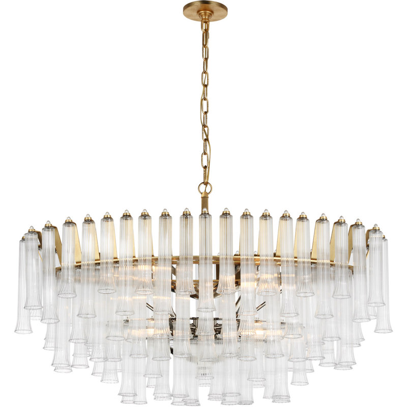 Julie Neill Lorelei X-Large Oval Chandelier, Gild