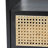 Ruyle 19.7'' W Metal,Rattan,Engineered Wood Nightstand