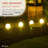 15"H Solar Glass Ball Color Changing LED Lights