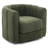 Swivel Barrel Accent Chair 360°, Teddy Fleece Upholstered Armchair with Plush Padding, Round Lounge Chair for Living Room Bedroom-1673085911