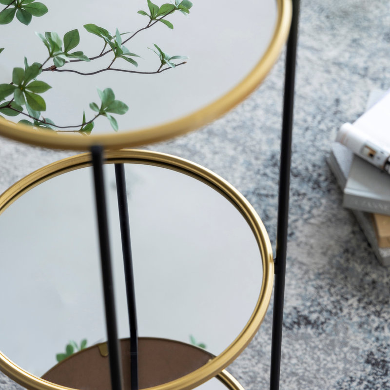 Glass Top End Table