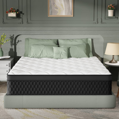Hybrid Mattress in a Box,Individual Pocket coil, Medium Firm, Memory Foam Mattress by George Oliver
