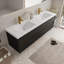 Meuble-lavabo mural 70,87 po avec lavabo
