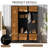 79"H 4-In-1 Hall Tree With 6 Cabinets, 4 Coat Hooks-1526129097