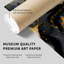 «Abstract Gold Brush Strokes III», reproduction d'art moderne sans cadre-816968350