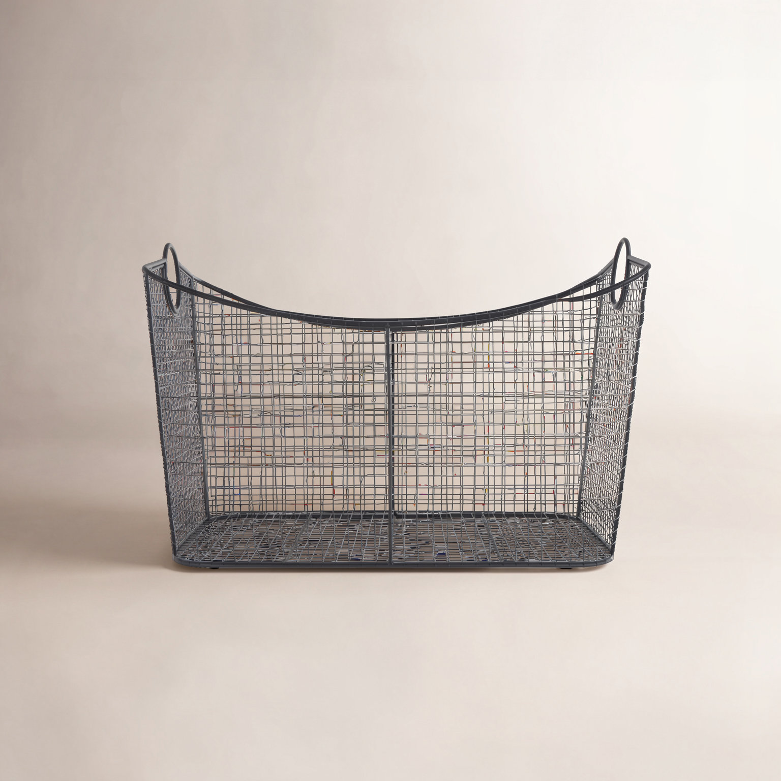 Metal Storage Basket, Black