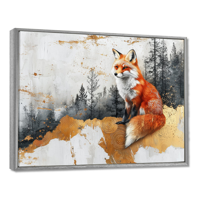 Gereon - Animals Canvas Art Print, H 30 po x l 40 po, Impression encadrée flottante, Argent argent