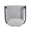 Chaise de patio d'extérieur en aluminium Pula, ensemble de 2, finition noire avec coussin gris