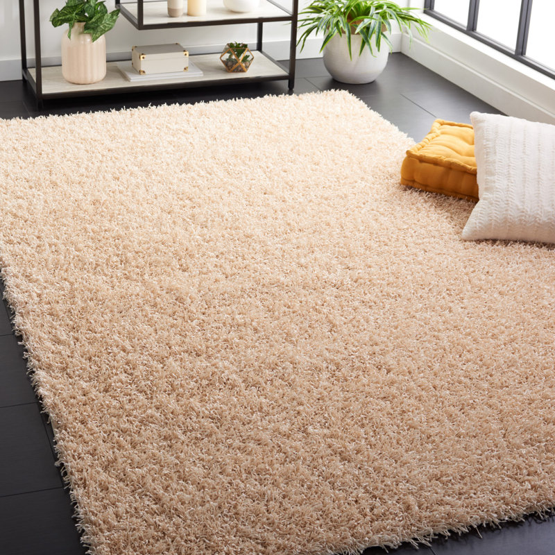 Tapis crème touffeté à la main Assar, Rectangle 5 pi x 8 pi