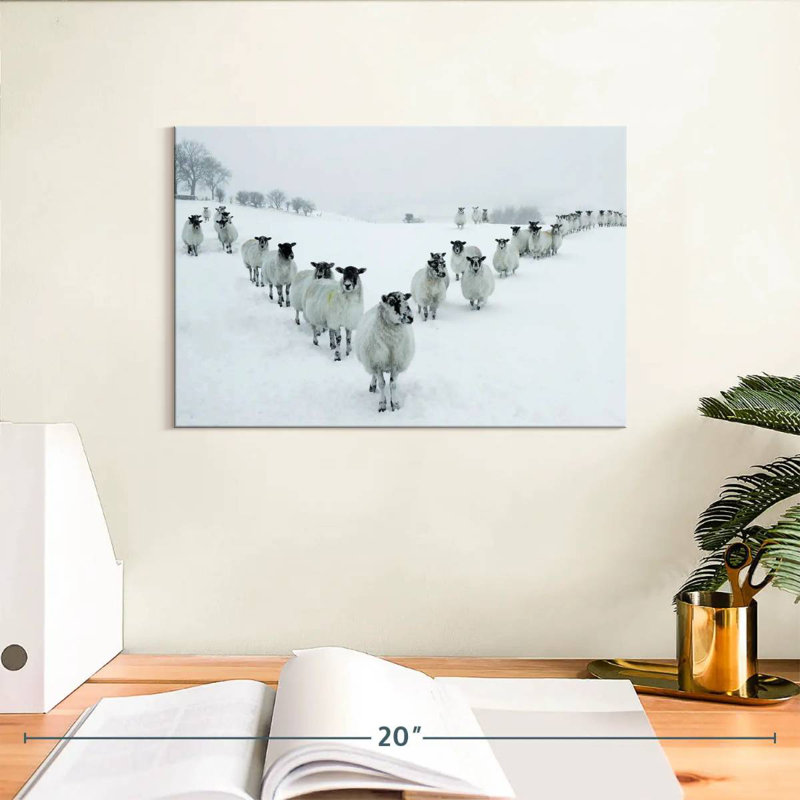 Brampt Winter Sheep, 8" H x 12" W