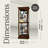 Bratcher Cherry Bordeaux Curio Cabinet with Lighting and Sliding Door
