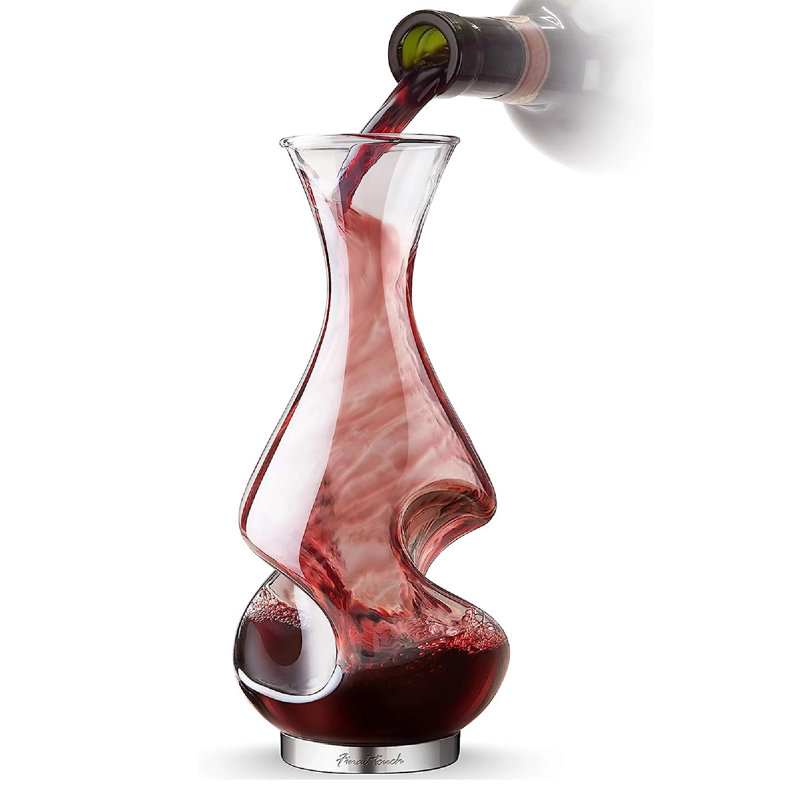 Bar Originale The Big Pipe Sipper Glass and Wine Decanter Set
