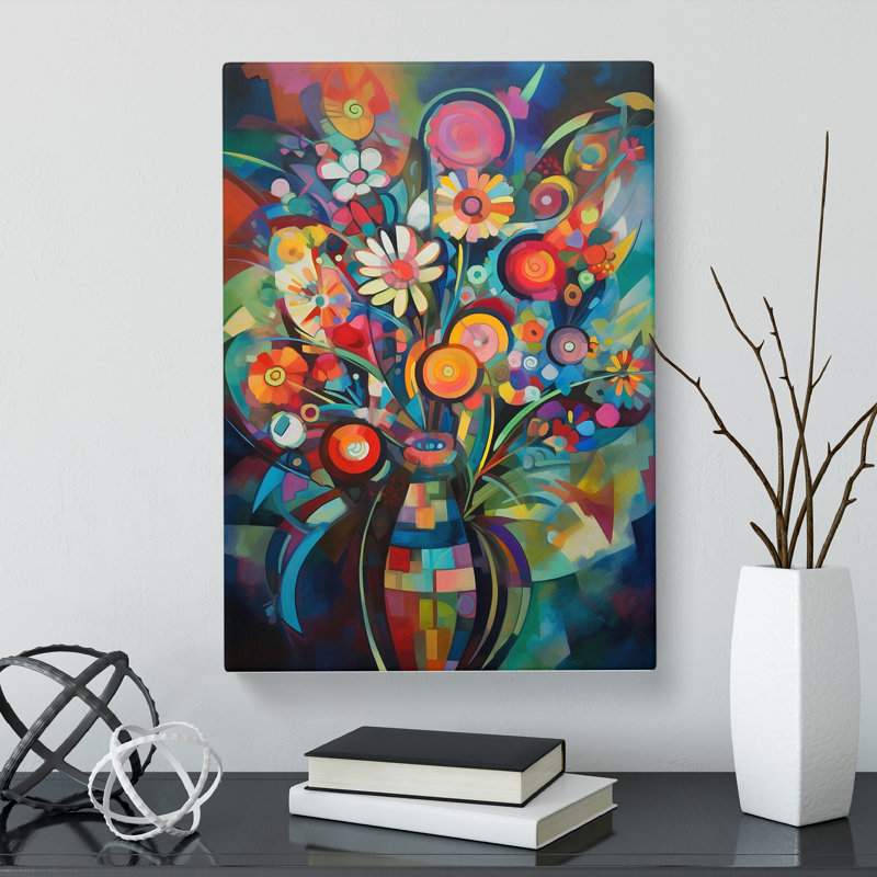 Kogut Flowers Constructivism Vol.4 - Wrapped Canvas, 50cm H x 35cm W x 3cm D